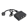 Pikkukuva 1 / 5: 1–3 Ethernet-jakaja, nopea 1000 Mbps RJ45 -verkkosovitinjakaja Cat8-, Cat7-, Cat6-, Cat5- ja Cat5e-kaapeleille
