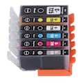 Miniatyrbillede 4 af 5: Blækpatron ABS Printerpatron med blæk til PIXMA IP4870 IP4970 IX6560 Printer BK BK C M Y GY