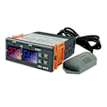 Miniatyrbillede 1 af 5: Dobbelt Display Temperatur- og Fugtighedsregulator STC-3028 10A AC110-220V, Intelligent Digital Termostat til Rugemaskiner