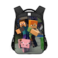 Miniatyrbild 1 av 5: 16 tum Mochila Barn Skolväska Barn Tecknad Anime Tryckt Skolväska Army Green