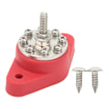 Miniatyrbilde 1 av 5: Strømfordelingsblokk 8 Terminaler 1/4in M6 12V?48V Universal Marine Samleskinne for Bil Båt RV Lastebil