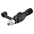 Miniatyrbilde 3 av 4: M10x1.0mm Motorsykkel Bremse Hovedsylinder Caliper Lufteskrue Nippel Banjo Bolt Støvhette Svart