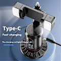 Miniatyrbillede 5 af 5: Q02 360° Rotations Gimbal Stabilisator Selfie Stick Desktop Ansigtssporings Gimbal med Fjernbetjeningsudløserholder Bluetooth Lys