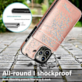 Miniatyrbilde 5 av 5: Enkelt Business Stil PU Lær Etui For iPhone 14 Pro Max Med Kort Holder Rose Gold
