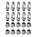 Miniatyrbillede 3 af 5: 10 sæt M12 4 Pin 12mm Luftfartsstik Han + Hun Cirkulær Luftstik Prop Elektrisk Ledning Panelstik
