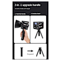 Pikkukuva 4 / 5: UUSI 80W LED Video Valo Kaksivärinen COB Valokuvausstudio Valo 2500K-6500K 10000mAh Video Livestreaming EU-PISTOKE