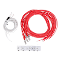 Miniatyrbillede 1 af 5: 5 Sæt 3D Printer Hotend Dele MK7 MK8 Aluminium Varmeblok 100K Termistor med 1m Ledningspatronvarmer 24V 40W