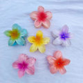 Miniatyrbilde 3 av 5: 6 stk. Imitasjon Bauhinia Blomst Hårklype, Plumeria Blomst Hårnål Bade Hårklype Plate Hårnål Hårtilbehør, Lilla Lykkebringende