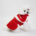Miniatyrbild 2 av 3: Vinter Jul Söt Röd Hundklänning för Små Hundar Valp Jacka Kläder Outfit Kläder S