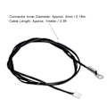 Miniatyrbillede 3 af 5: 10 stk. NTC Termistor Probe Temperatur Sensor Rund Lug Koldpresset Terminal Konnektor 1 meter 5K B3470
