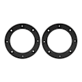 Miniatyrbillede 1 af 5: 2 stk. 4in Bil Audio Højttaler Ring Pad Sort Automobil Modifikation Udskiftning Universal