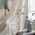 Miniatyrbilde 5 av 5: Moderne vindusgardiner, slitesterke for soverom og stue