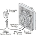 Miniatyrbillede 4 af 5: 21 stk. Justerbart elektrisk kølerventil termostat kontrolrelæ ledningssæt Robust termostat til bil lastbil 12V
