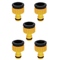 Miniatyrbilde 2 av 5: Slangekoblinger 1/2 tomme 3/4 tomme 2 i 1 Kranadapter Hurtigkoblingssett Hurtigkobling Hageslange Utendørs Krankobling 5PCS
