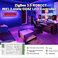 Miniatyrbild 3 av 5: Zigbee 3.0 WiFi LED-kontroller 2.4GHz RGBCCT LED-strip Tuya Gateway Hue Bridge Röststyrning DC5V-24V