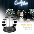 Miniatyrbillede 5 af 5: Cupcake Stand Akryl Display Stand til Smykker/kage Dessert Rack Bryllup Fødselsdagsfest Dekoration