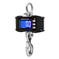 Miniatyrbild 3 av 5: Digital Hängvåg Med Fjärrkontroll 1000kg 2204lbs Portabel Kraftig Kranvåg LCD Bakgrundsbelysning Industriella Krokvågar Enhetsbyte Data Hold Black