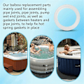 Miniatyrbilde 3 av 5: 711-4030B 2 tommer for Gecko Spa Boblebad Varmeapparat Pakning for Standard 2 Tommers Spa Varmeapparat Monteringer Koblinger Pakning