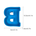 Miniatyrbillede 3 af 3: Alphabet Kagebageform Engelsk Bogstav Silikoneform 3d Alfabet Bogstav B