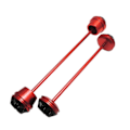 Miniatyrbilde 1 av 5: Motorsykkel Fremre Bakre Hjul Gaffel Ramme Slider Krasjbeskytter for MT07 FZ-07 2013-2020 XSR700 2018-2020 Rød