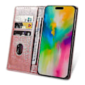Miniatyrbillede 2 af 5: Til iPhone 16 Pro Etui Læder Telefon Cover Stærk Magnetisk Kortholder s20241212513 Style F