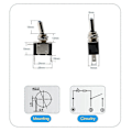 Miniatyrbild 5 av 5: 4 st Vippströmbrytare 12V 20A Rocker Switch Röd LED-ljusströmbrytare, 2-Pin Rocker