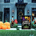 Miniatyrbilde 4 av 5: Nummer 1 Halloween Dekorasjon Hageflagg Gårdsplass Hagedekorasjon Bakgrunn Utendørs Høytidsflagg Bakgrunn