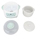Miniatyrbilde 1 av 5: 200W 1L Slow Cooker med keramisk innergryte, tidsinnstilling, grønn, jevn oppvarming, elektrisk slow stew-koker for matlaging, EU-plugg 220V