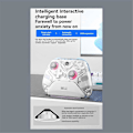 Miniatyrbillede 3 af 5: K10 Gaming Controller med Opladningsdock RGB Hall Effect Joystick Trigger til Switch/PC Hvid