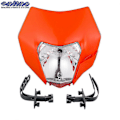 Miniatyrbillede 1 af 4: Motorcykel LED Forlygte Forlygte Hovedlys Til Ktm Exc Excf Sxf Xc Xcw Xcf Mx Dirt Bike Universal Enduro Supermoto Kåbe E Halogen Orange