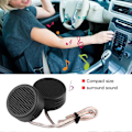 Miniatyrbillede 2 af 4: Sort 12V 500W Mini Bilhøjttaler Audio Tweeter 35mm 98dB Højttaler Automobilhøjttaler