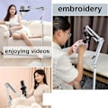Miniatyrbillede 4 af 5: Broderirammeholder Lap Stand - Holder Stand Metal Broderiholder Stand Justerbar til Broderirammer B