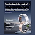 Miniatyrbillede 1 af 5: SR06 Smart Ring, Sundhedsmonitor, Pulsmåler Søvnmonitor 5ATM Vandtæt Edge Gold