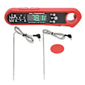 Miniatyrbillede 1 af 5: Foldbart Madtermometer Multi Probe Alarm Digitalt Temperaturmeter til Grillovn