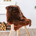 Miniatyrbild 2 av 5: Tflycqluxury Mjukt Fuskfårskinnsöverdrag för Stol Sittdyna Plysch Pälsområdesmattor För Sovrum, 2ft X 3ft, Vit