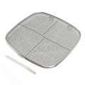 Miniatyrbilde 1 av 5: Friteuse Sprutbeskyttelse 304 Rustfritt Stål Dobbel Dekk Frityr Sprutskjerm for Oval Grillmaskin Hjemme