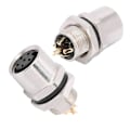 Miniatyrbilde 5 av 5: M8-B-S6 Pass Sokkel 6Pin M8 Kobling IP67 Frontmontert Epoksyharpiksforsegling