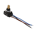 Miniatyrbillede 4 af 5: Rotationspotentiometer med tilslutningsledning 10K Ohm Lineær Justerbar Modstand 3-benet Potentiometer ABS Kobber IP65