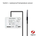 Miniatyrbillede 3 af 5: Tuya Smart Zigbee Switch med Temperatursensor Passiv Tør Kontakt Zigbee Relæ Arbejder med Home Assistant AC 85-250V