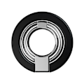 Miniatyrbillede 1 af 5: Magnetisk Mobilholder 180 Graders Rotation Ultratyndt Metal Grip for Forbedret Enhåndsbetjening Sort