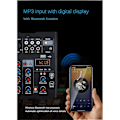 Miniatyrbillede 2 af 5: 5-kanals lydmixer med UHF trådløs mikrofon Studio lydmixer Bluetooth REC DJ-konsol Mixing til Karaoke