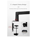 Miniatyrbillede 1 af 5: Mikrofonstativ Skrivebordsmikrofon Clip Holder Live Cantilever Udtrækkelig Beslag