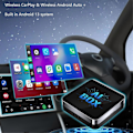 Miniatyrbilde 2 av 5: CarPlay AI Boks Android 13 5Ghz WiFi Bluetooth Android Auto Trådløs CarPlay Adapter 2G+32G