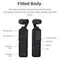 Miniatyrbillede 3 af 5: Kamera Silikone Etui til 3 Linser Beskyttende Dæksel Gimbal Linse Hætte Anti-Bump Skal, Sort, B