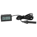 Miniatyrbillede 1 af 5: Temperatur Fugtighedsmåler Sort Mini Indendørs LCD Termometer Hygrometer med Probe