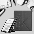 Pikkukuva 2 / 5: Shry Origami -kotelo Kindle Oasis 2019 -laitteelle, PU-nahkainen jalustakansi Kindle Oasis 3 -laitteelle, magneettinen taitettava suojakuori Dark blue