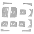 Miniatyrbilde 5 av 5: 12 stk. Dash Button Klistremerke Erstatning for Land Rover Range Rover Evoque 2012?2018