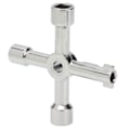 Miniatyrbilde 2 av 5: Universalnøkkel Skiftenøkkel Sink Legering 4 i 1 Multifunksjonelt Håndverktøy for Skapventil