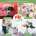 Miniatyrbild 4 av 5: Uppgraderad Spiral Ikebana Stjälkhållare, Set med 2 Silikon Blomsterarrangemang Hållare för Vaser, DIY Stjälkhållare för Blommor