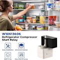 Miniatyrbilde 4 av 5: W10613606 Kjøleskap Kompressor Start Relé og Kondensator for W10416065 PS8746522